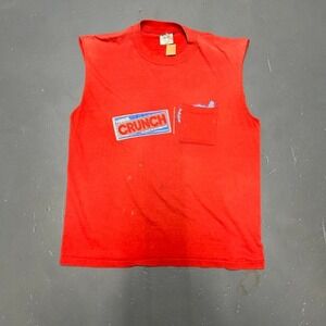 Vintage single stitch Crunch bar muscle cut graphic candy bar tee tshirt